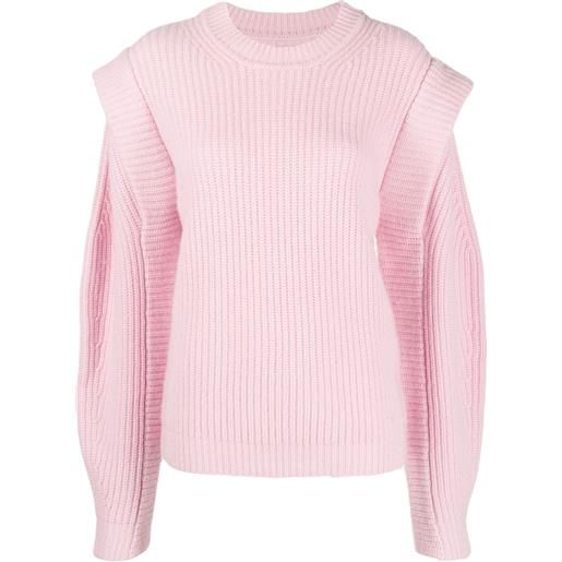 ISABEL MARANT maglione a coste - rosa