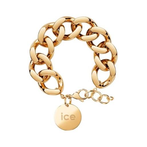 ICE-WATCH ice - jewellery - chain bracelet - gold - bracciale in maglia xl da donna con medaglia d'oro (021191)