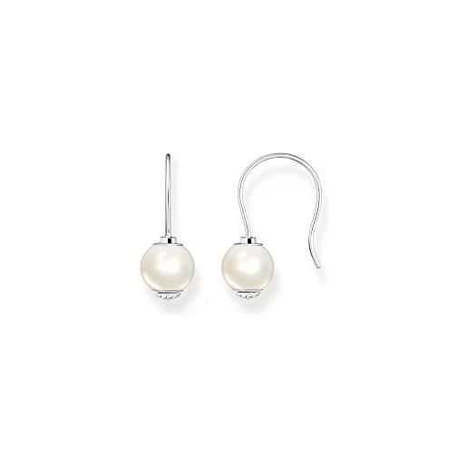 Thomas Sabo h2252-082-14 - orecchini da donna in argento sterling 925, misura unica, in argento sterling, perla, misura unica, argento sterling, earrings beads pearl