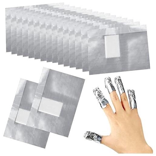 Sularpek 100pcs remover foil wraps compresse remover, fogli di alluminio per rimuovere lo smalto, per rimuovere smalto semipermanente