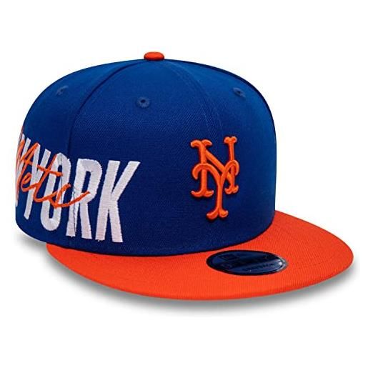 New Era york mets sidefont blue/orange 9fifty snapback cap - one-size