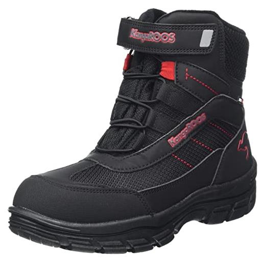 KangaROOS k-leno denali rtx, stivali, jet black/fiery red, 31 eu