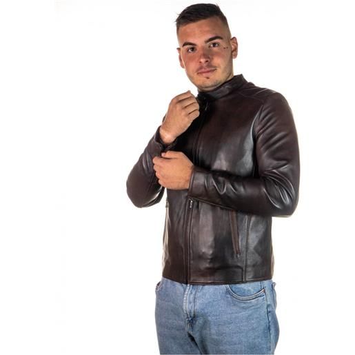 Leather Trend u09 - giacca uomo testa di moro in vera pelle