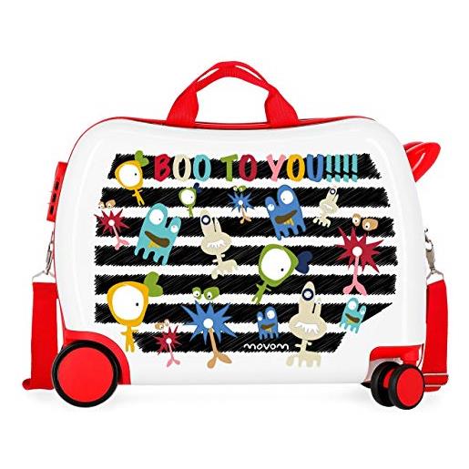 Movom happy time valigia per bambini, 50 centimeters, 34 l, multicolore (boo to you)