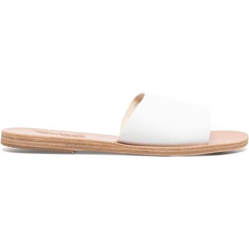 Ancient Greek Sandals sandali slides a punta aperta - bianco