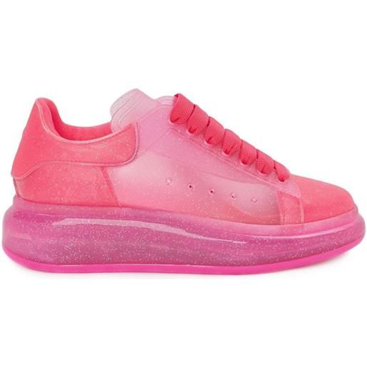 Alexander McQueen sneakers oversize con glitter - rosa