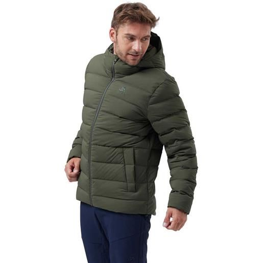 Odlo ascent n-thermic hooded jacket verde l uomo