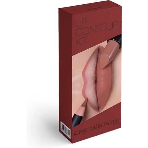 Diego dalla palma lip contour kit rossetto 501 + matita 12 cm get naked