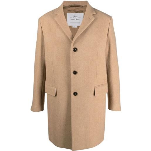 Woolrich cappotto monopetto - marrone