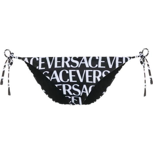 Versace slip bikini con stampa - nero