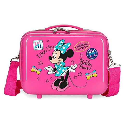 Disney enjoy minnie icon moda per bambini 29x21x15 cms rosa