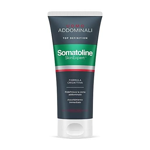 Somatoline SkinExpert gel uomo addominali top definition, trattamento corpo tonificante, con estratti di caffè verde e guaranà, 200ml