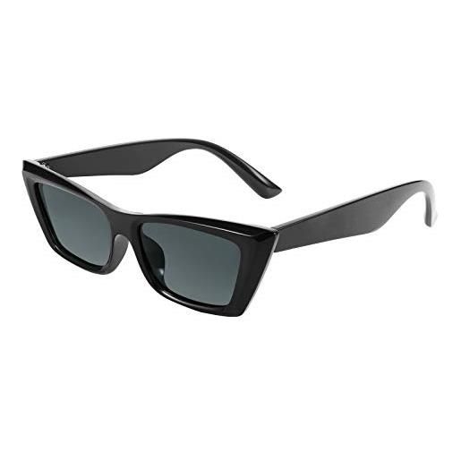 Stalaxy Rave Shades - Occhiali veloci unisex con porta sigarette (uomo,  donna) - Occhiali da sole per festival, ravie, tempo libero o sport,  protezione UV400, Nero : : Moda