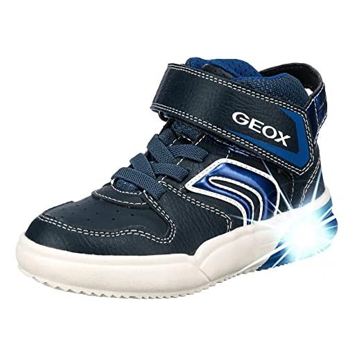 Geox bambino j grayjay boy a sneakers bambini e ragazzi, nero (black), 28 eu