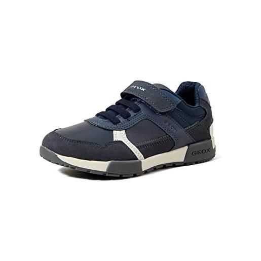 Geox j alfier boy a, sneakers bambini e ragazzi, blu/grigio (navy/grey), 30 eu