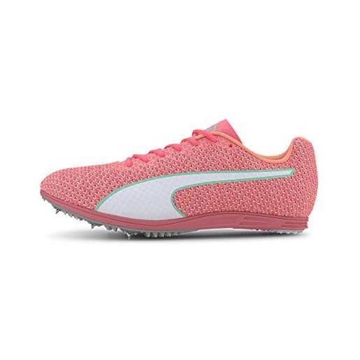 PUMA evospeed distance 8 wn, scarpe da atletica leggera donna, rosa (ignite pink white-green glimmer), 42.5 eu