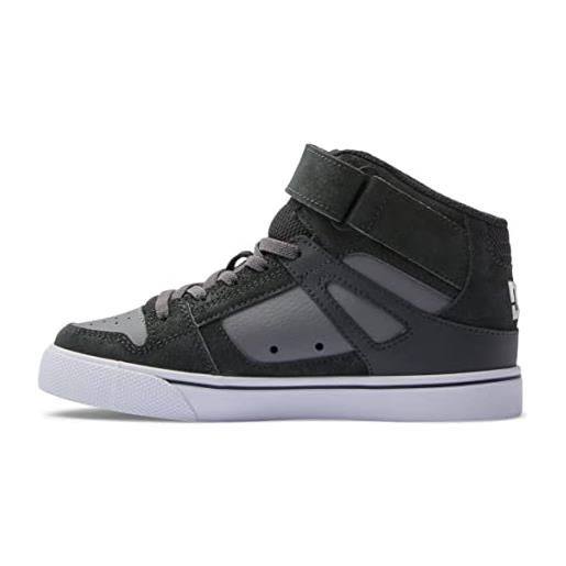 DC Shoes pure high top ev, scarpe da ginnastica, antracite/nero, 31 eu