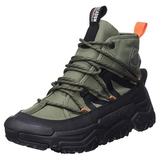 Palladium off grid cross wp+, stivali outdoor unisex - adulto, nero, 39 eu