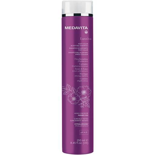 Medavita luxviva color care shampoo acidificante post color ph 4.5