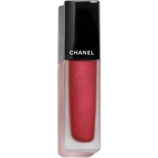 CHANEL rouge allure ink - il rossetto fluido opaco metallic red 208