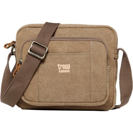 Troop London borsa a tracolla Troop London classic canvas brown trp 235