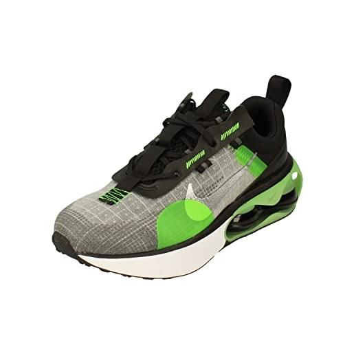 Nike air max 2021 gs running trainers da3199 sneakers scarpe (uk 4.5 us 5y eu 37.5, black chrome green strike 004)