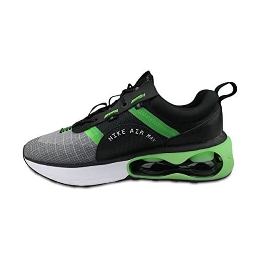 Nike air max 2021 (gs), sneaker, black/green strike/iron grey/chrome, 38.5 eu