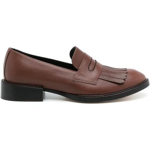 Sarah Chofakian oxford con frange - marrone