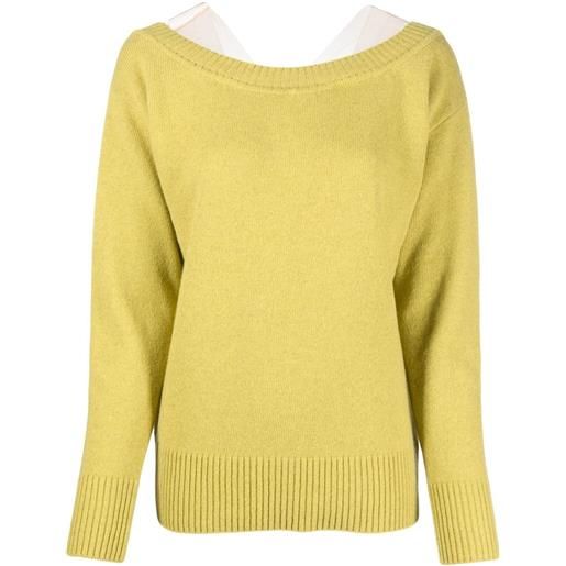 Erika Cavallini maglione con maniche lunghe - giallo