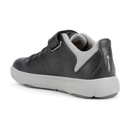 Geox j nebcup boy b, sneakers bambini e ragazzi, nero/grigio (black/grey), 37 eu