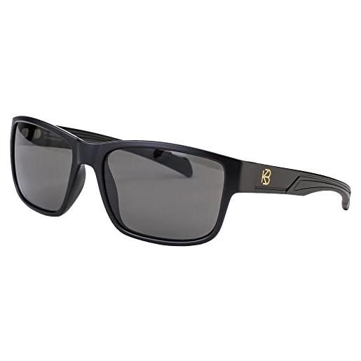 BUNVICK occhiali da sole polarizzati ad alta definizione in vetro genuino per uomini e donne, design italiano, anti-riflesso, uv400, lenti in vero vetro corning（6201 milan blue）