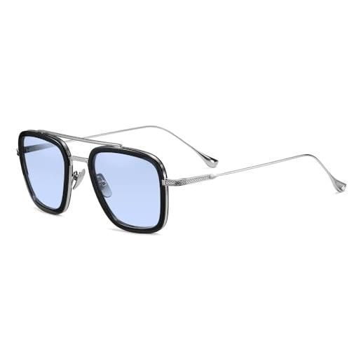 SHEEN KELLY acetato di fascia alta tony stark occhiali da sole nylon lens eyeglasses for men donne ragno uomo occhiali