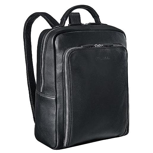 STILORD 'Johnson' Zaino Business Uomo Pelle Vintage Zaini per 13,3 pollici  MacBook Laptop Daypack per Ufficio Zainetto Grande in Vera Pelle