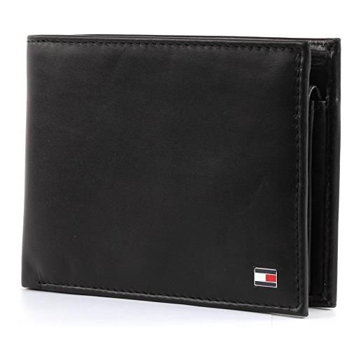 Tommy Hilfiger eton cc and coin pocket, portafoglio uomo, nero (schwarz (black 990), 13x10x2 cm (b x h x t)