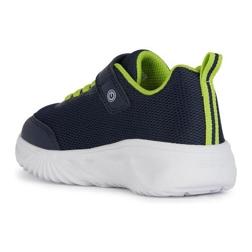 Geox j assister boy a, sneakers, navy lime, 31 eu