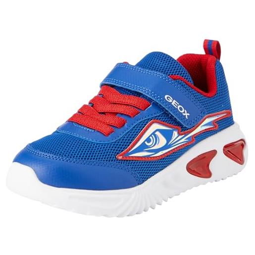 Geox j assister boy a, sneakers, royal red, 34 eu