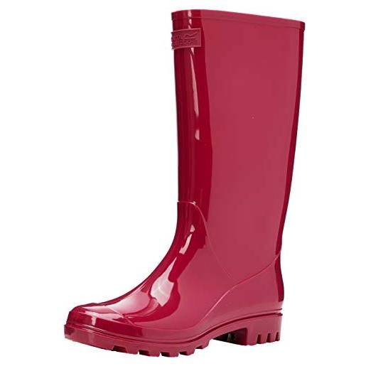 Regatta wenlock' pvc waterproof eva footbed walking wellington boots, stivali in gomma donna, dark cerise, 40.5 eu