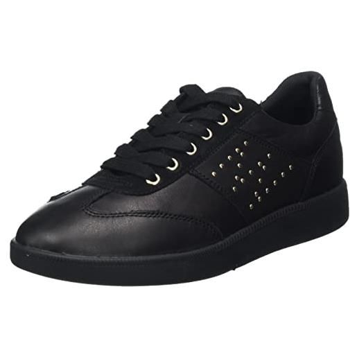 Geox d meleda a, sneakers donna, nero (black), 39 eu