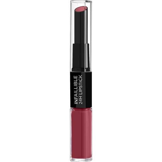 L'Oréal infaillible lipstick 2 step 24h 804 - metro-proof rose