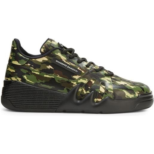 Giuseppe Zanotti sneakers talon con stampa camouflage - verde