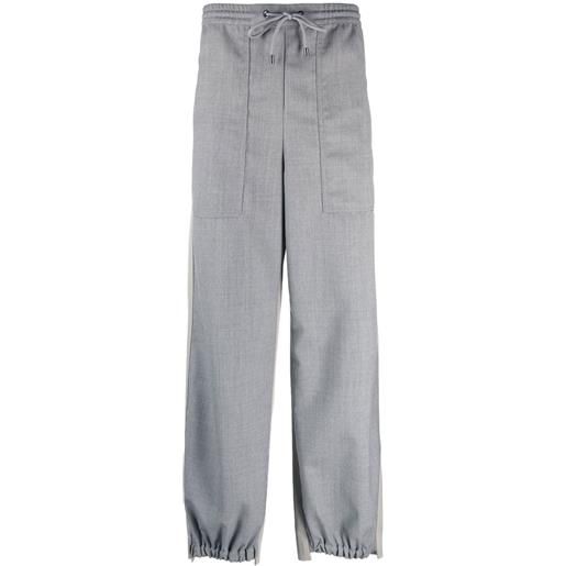 ETRO pantaloni bicolore con vita elasticizzata - grigio