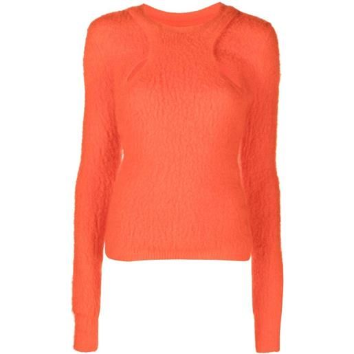 ISABEL MARANT maglione con dettaglio cut-out - arancione