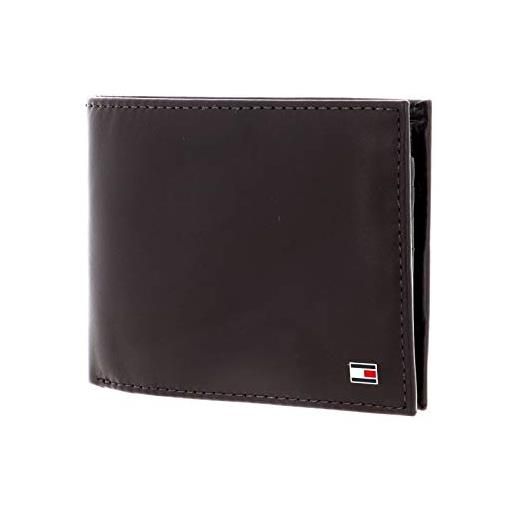 Tommy Hilfiger eton cc flap and coin pocket, portafoglio uomo, nero (schwarz (black 990), 13x10x2 cm (b x h x t)