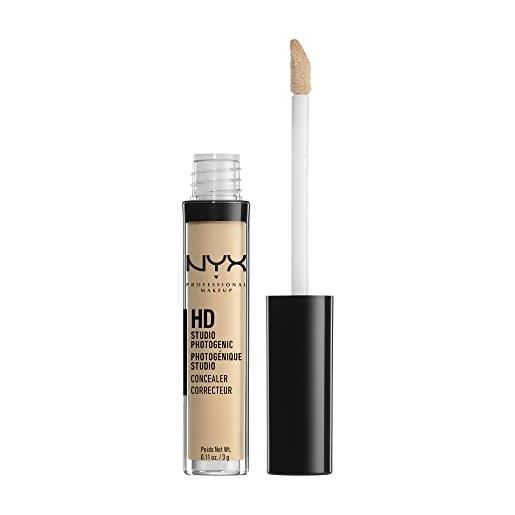 Nyx professional makeup correttore hd photogenic, per tutti i tipi di pelle, copertura media, tonalità: beige