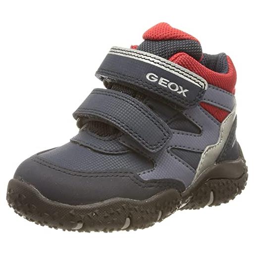 Geox b baltic boy b abx a, scarpe bambini e ragazzi, blu/rosso (navy/red), 21 eu