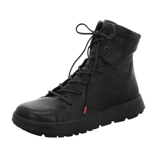 Think! comoda lana vergine senza cromo, stivali da neve donna, nero 0000, 42 eu