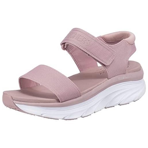 Skechers d'lux walker nuovo blocco, sandali donna, roso light pink, 39 eu