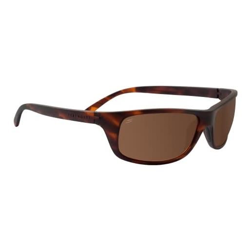 serengeti - bormio 2.0, matte black, vetro saturn 555nm polarizzato, occhiali da sole medium-large, occhiali da sole uomo, sport, guida, sport nautici
