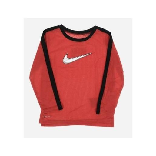 Nike junior b nk all day play ls knit top t-shirt m/l rossa baby bimbo