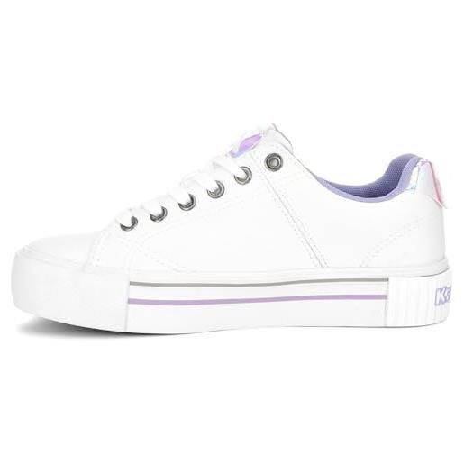 Kappa, logo tudy, scarpe da ginnastica, donna, white iridescent, 41 eu